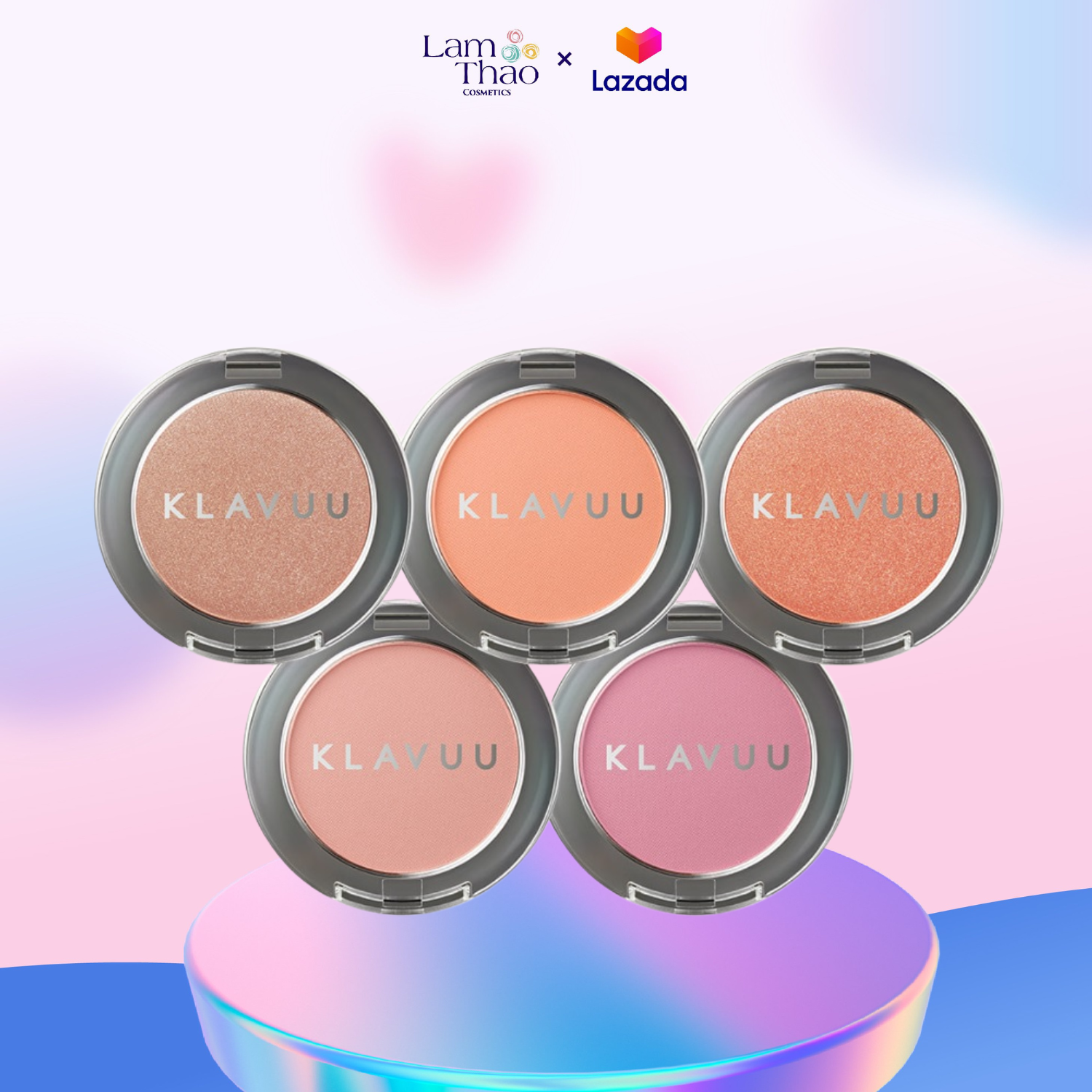 Phấn Má Hồng Klavuu Urban Pearlsation Natural Powder Blusher