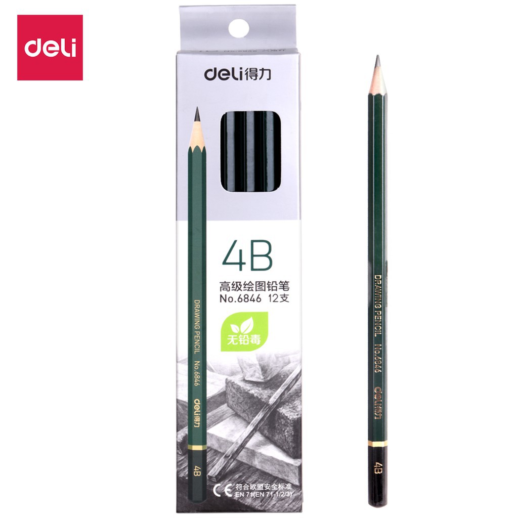 [HCM]COMBO 12 chiếc bút chì 2B màu ngẫu nhiên