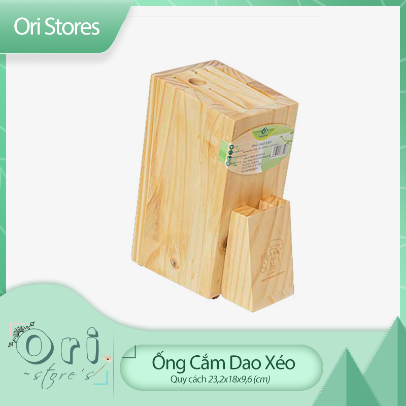 [HCM]Ống Cắm Dao Xéo-Làm Bằng Gỗ Thông Tự Nhiên Thiết Kế Hiện Đại Tỉ Mỉ