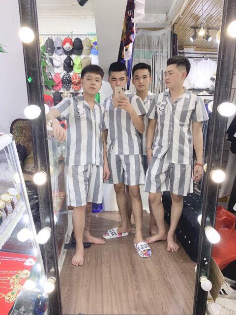 [ Mạnh Dũng Store 1 ] 💚ĐẸP XUẤT SĂC HOT TREND 💚 Bộ Quần Áo Pizama Nam Chất Liệu Kate Thái Cực Hot b6