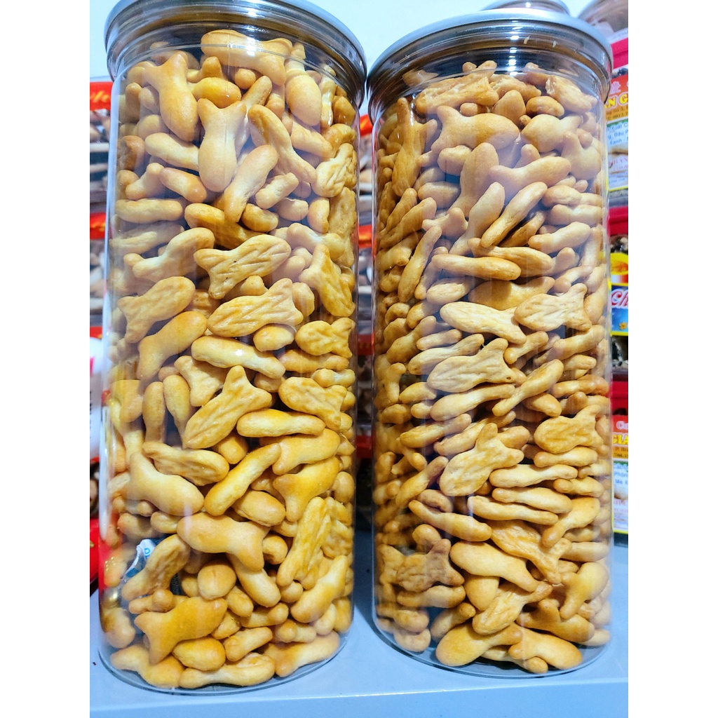 Bánh quy cá mặn tuổi thơ lon pet 250gr