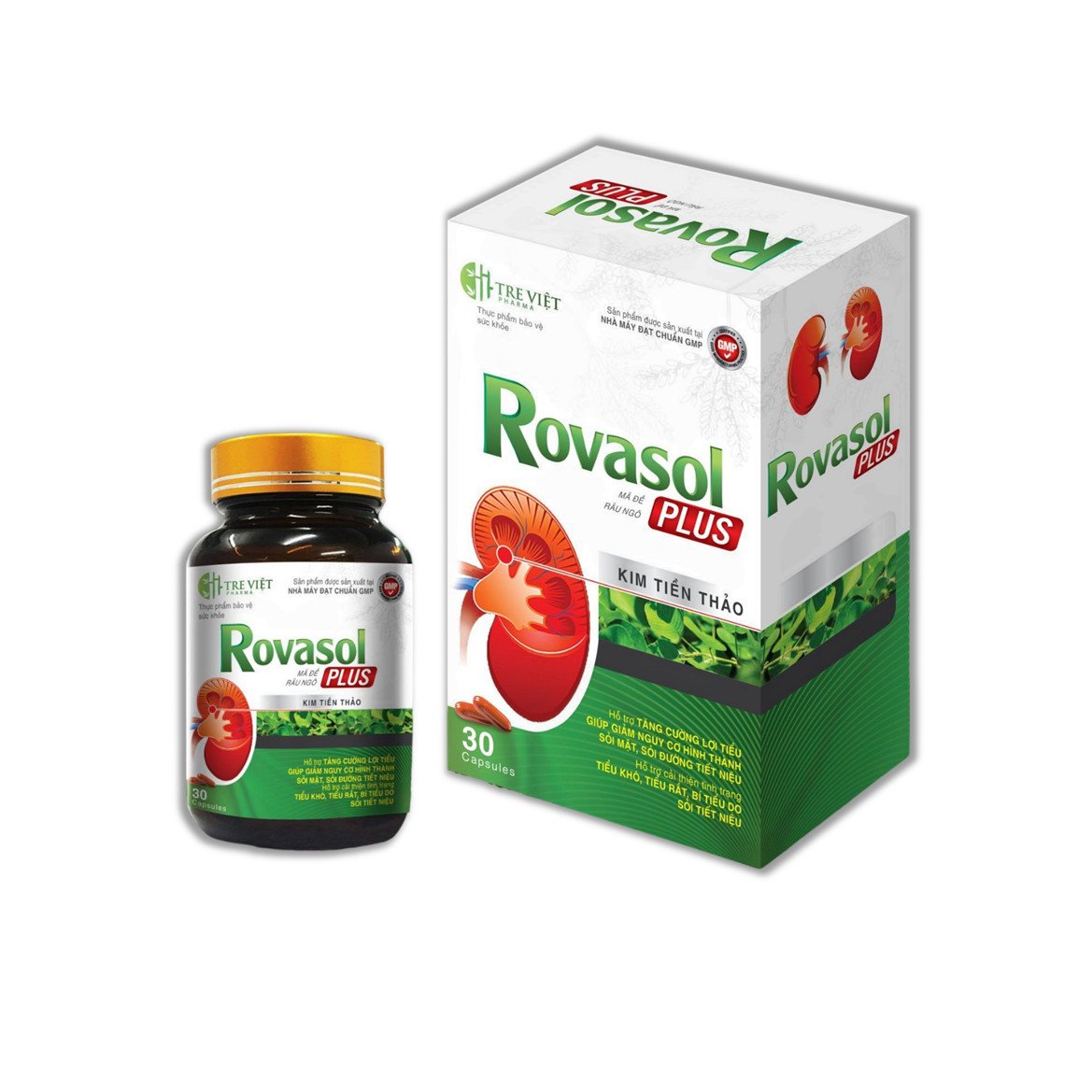 Viên uống Kim Tiền Thảo Rovasol hỗ trợ giảm nguy cơ sỏi thận