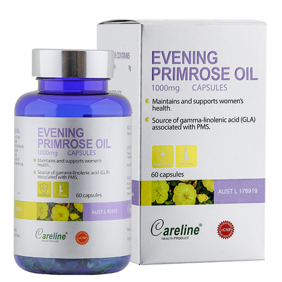 Careline Evening Primrose Oil 1000Mg - Viên uống tinh dầu hoa anh thảo