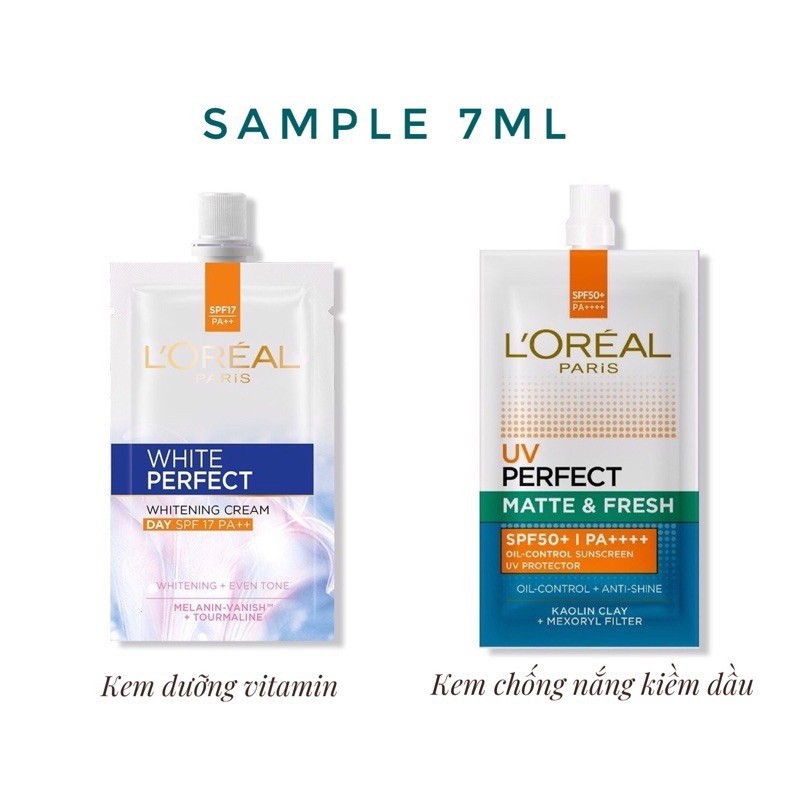 Kem chống nắng Loreal 7ml dạng túi dùng thử