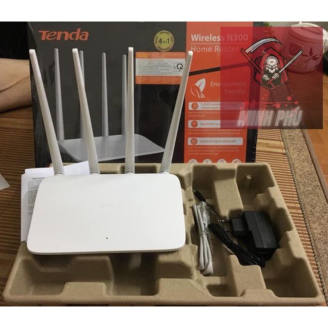 Bộ Phát Và Mở Rộng WiFi 4 Râu Tenda F6 Chuẩn 300Mbps