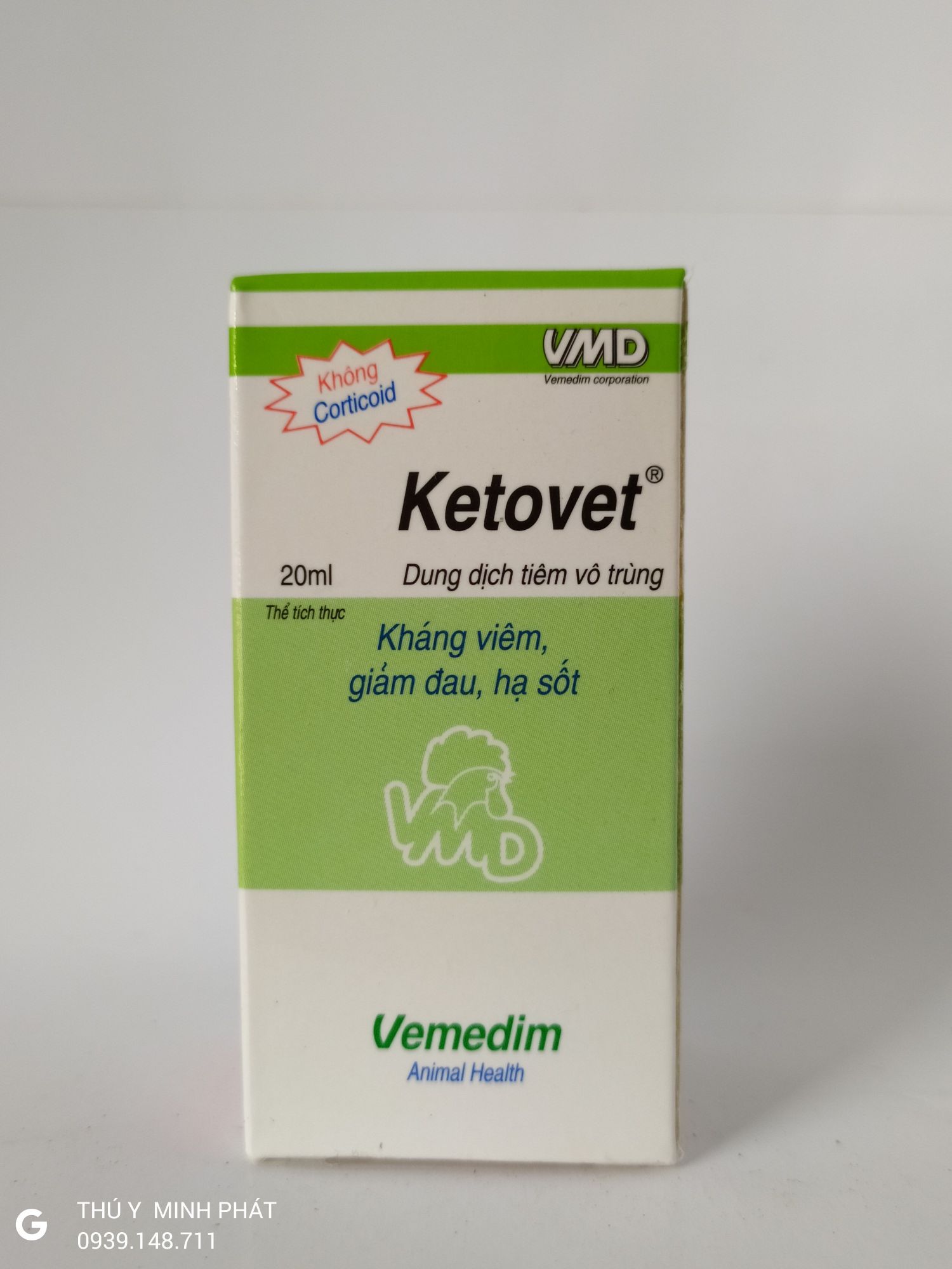 2 CHAI KETOVET chai 20ml giảm đau hạ sốt