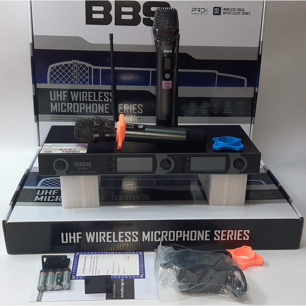 ( Giá Hủy Diệt ) Micro Sân Khấu chuyên nghiệp, Micro không dây BBS K868, Khả Năng Lọc Tạp Âm Rất Tốt, Hát Nhạy – Chống Hú Cực Tốt, Tự Ngắt Thông Minh, Cho Dàn Karaoke Gia Đình Chuyên Nghiệp Sân Khấu Hội Trường