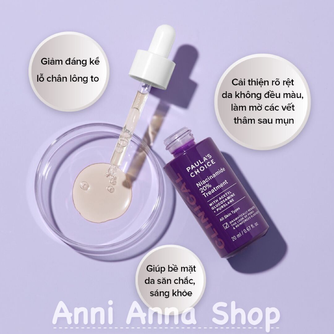 Serum 20% Niacinamide Treatment Clinical Paula's Choice thu nhỏ lỗ chân lông