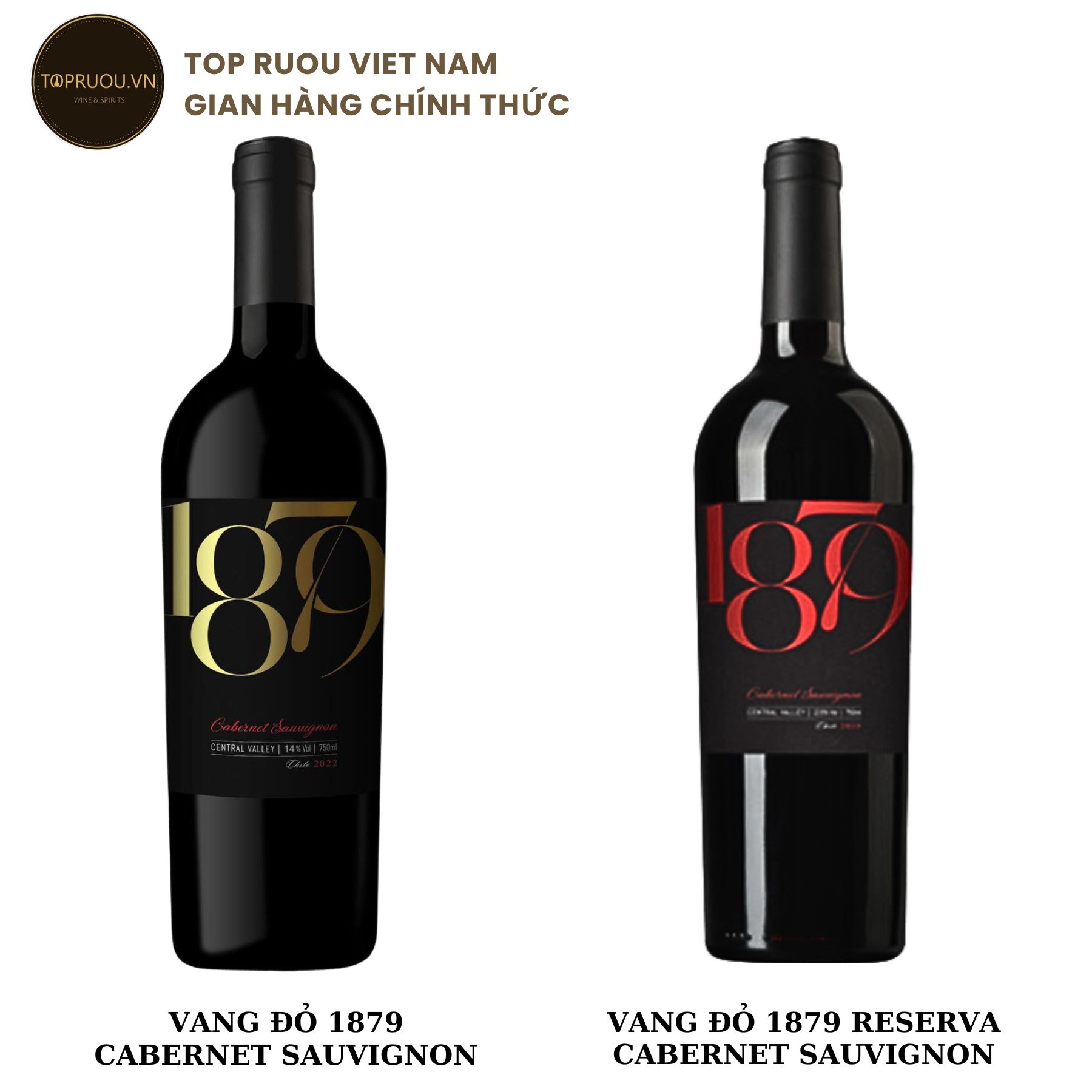 [Top Rượu VN] Rượu Vang Đỏ 1879 Cabernet Sauvignon - Reserva 750ml [Chính Hãng]