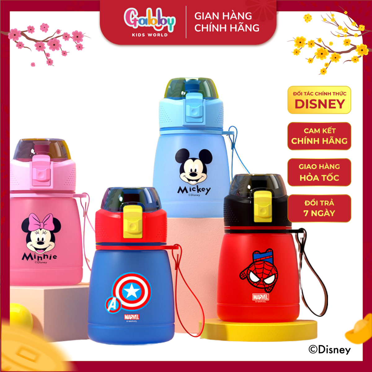 Bình nước uống trực tiếp nhựa tritan 390ml nhỏ gọn đáng yêu cho bé trai, bé gái