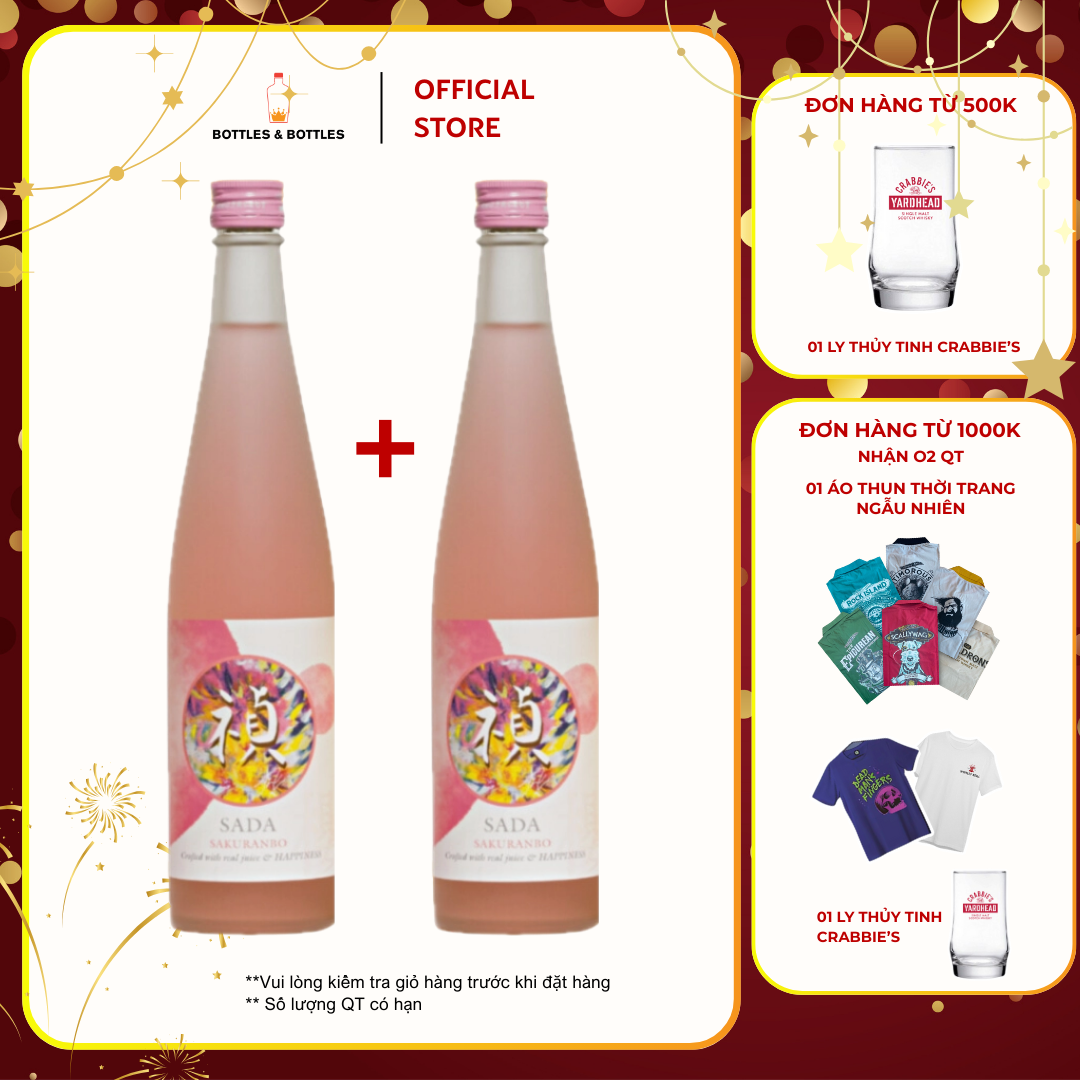 [CHÍNH HÃNG] Rượu Sake Sada Sakuranbo Nhật Bản - 500ML - 10%