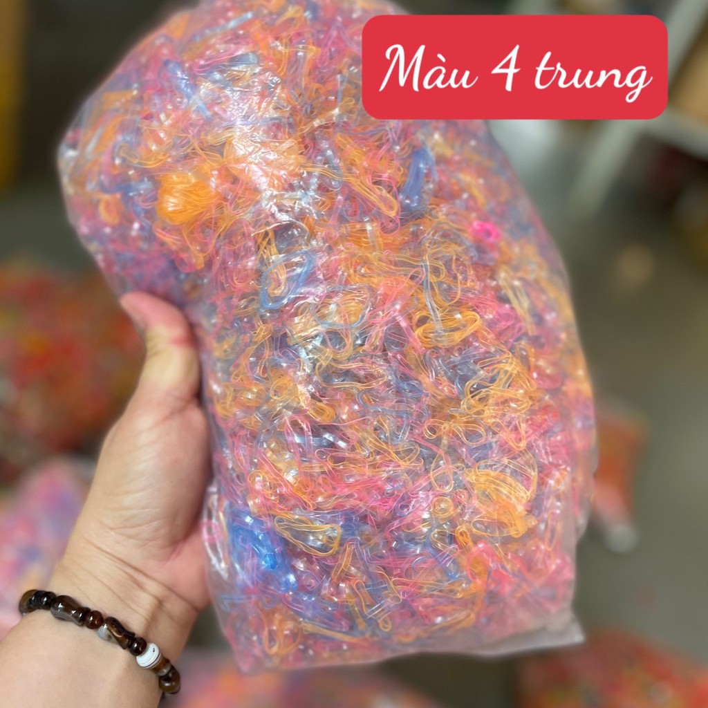 Bán sĩ 1kg thun cột tóc nhiều màu