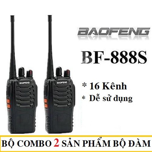 Bộ đàm không dây chính hãng BaoFeng BF-888S pin siêu trâu đàm thoại xa lên đến 1km