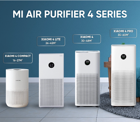 Máy lọc không khí xiaomi smart air purifier 4 pro - 4 - 4 lite - 4 compact