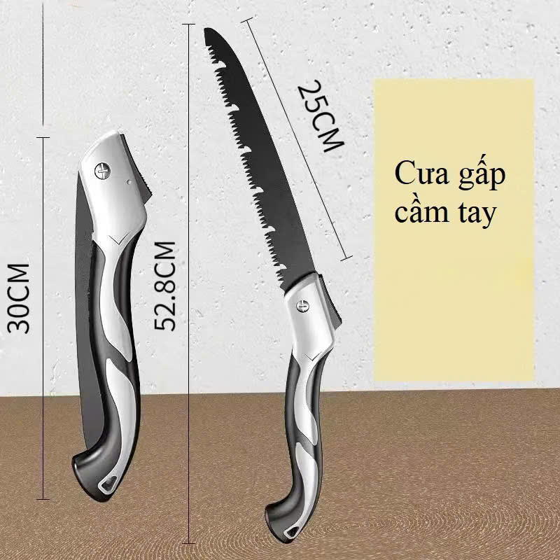 Cưa Cầm Tay Gấp Gọn ( Hàng loại 1), Cưa Cây Cưa Gỗ Cưa Xếp Lưỡi Thép Hợp Kim SK5 - 007