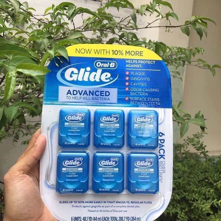 [HCM]❄️Lốc Chỉ nha khoa Oral-B Glide Advanced và Pro-Health Multi-Protection Floss 40m - vỉ 6 hộp 240m❄️