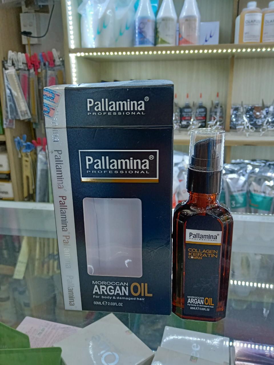 Tinh dầu Pallamina collagen keratin complex argan oil 60ml