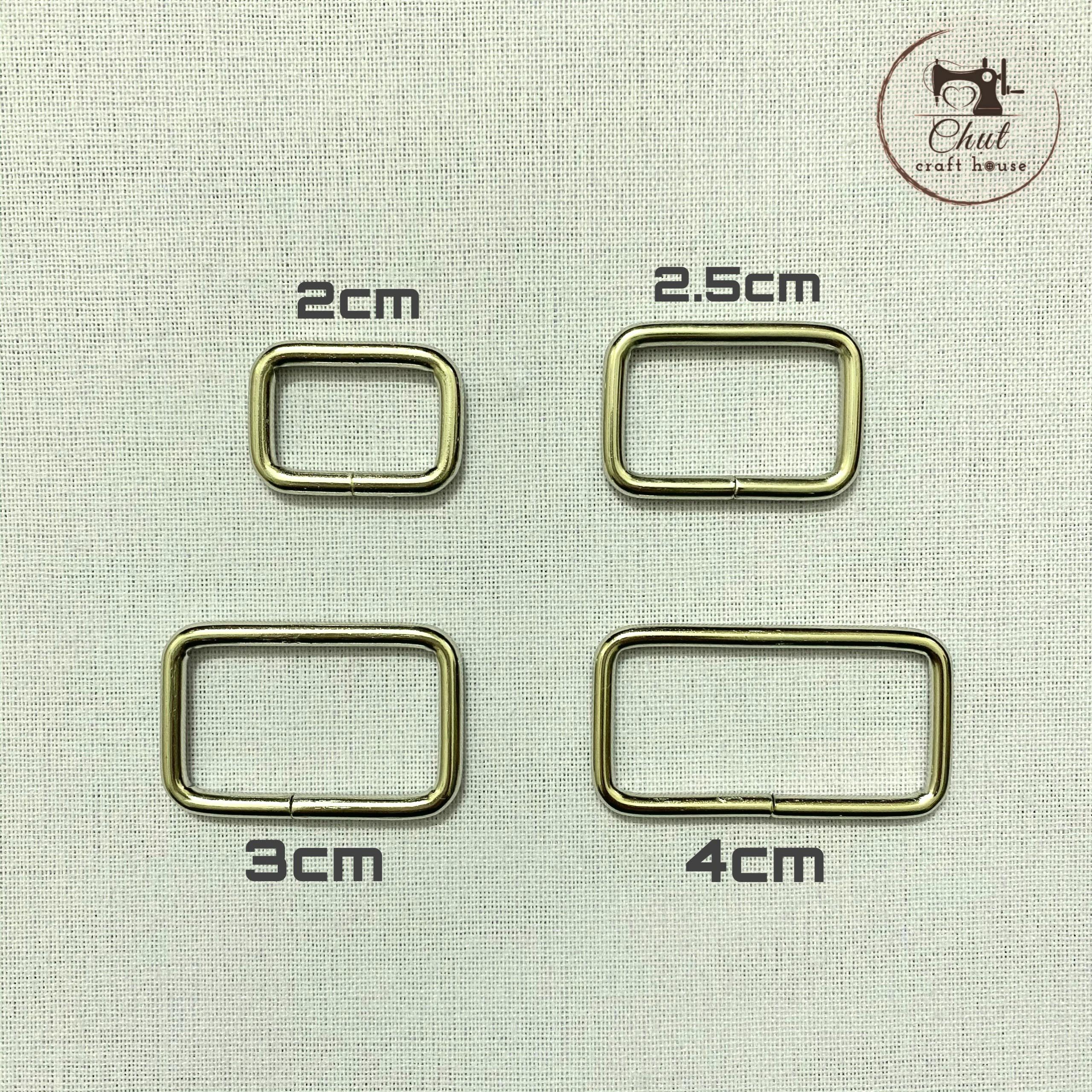 Khoen chữ nhật BẠC - Phụ kiện may túi handmade