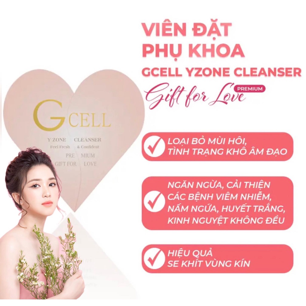 Viên đặt phụ khoa Gcell Y Zone Cleanser Hàn Quốc