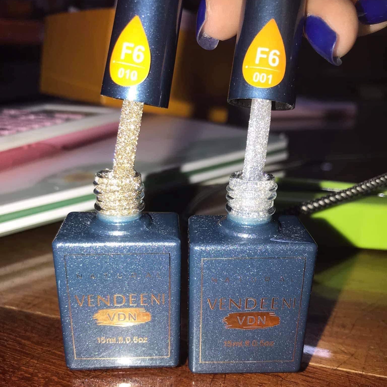Sơn gel flash vàng , bạc vendeeni - nail937