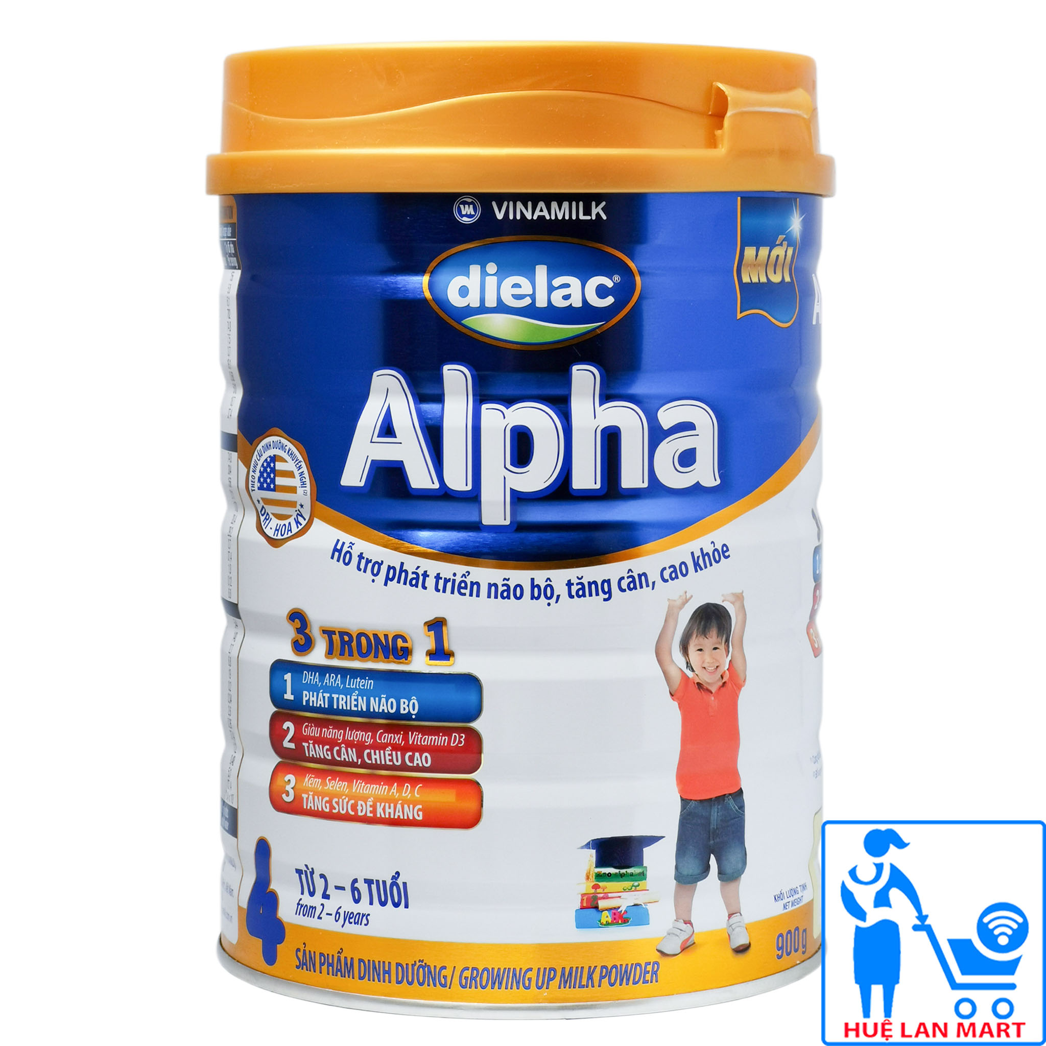 Sữa bột vinamilk dielac alpha 4 - hộp 900g