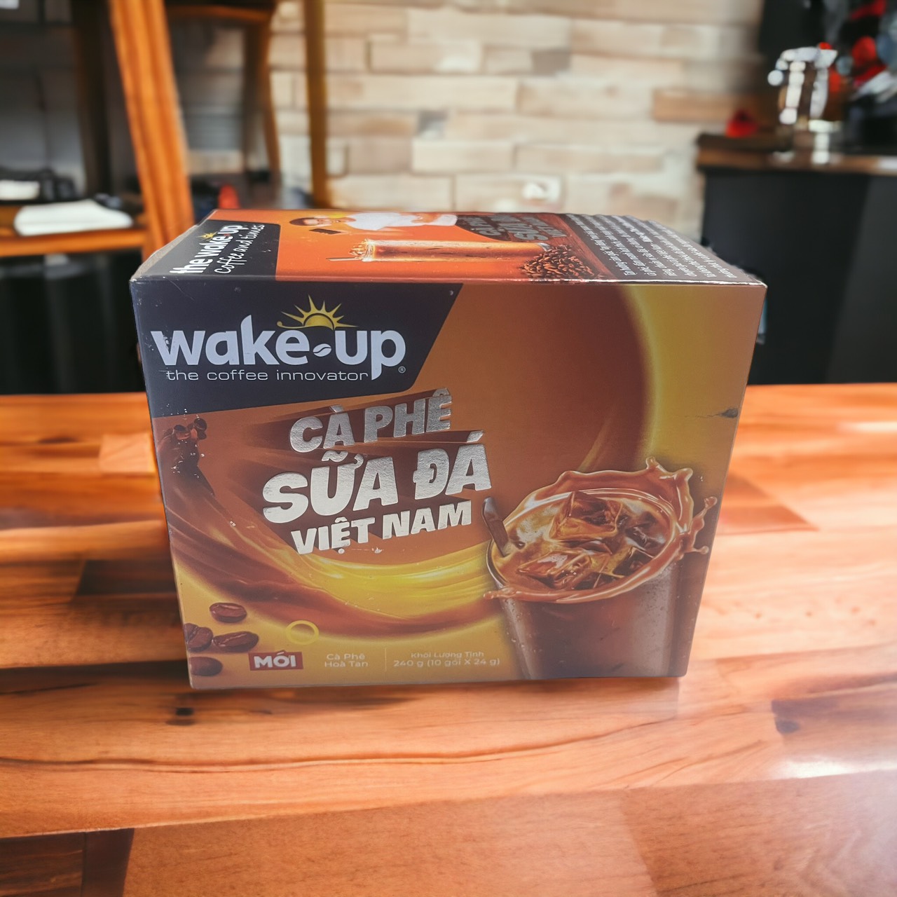 Cà phê sữa đá việt nam wake up cà phê đường, bột kem thực vật, bột kem sữa