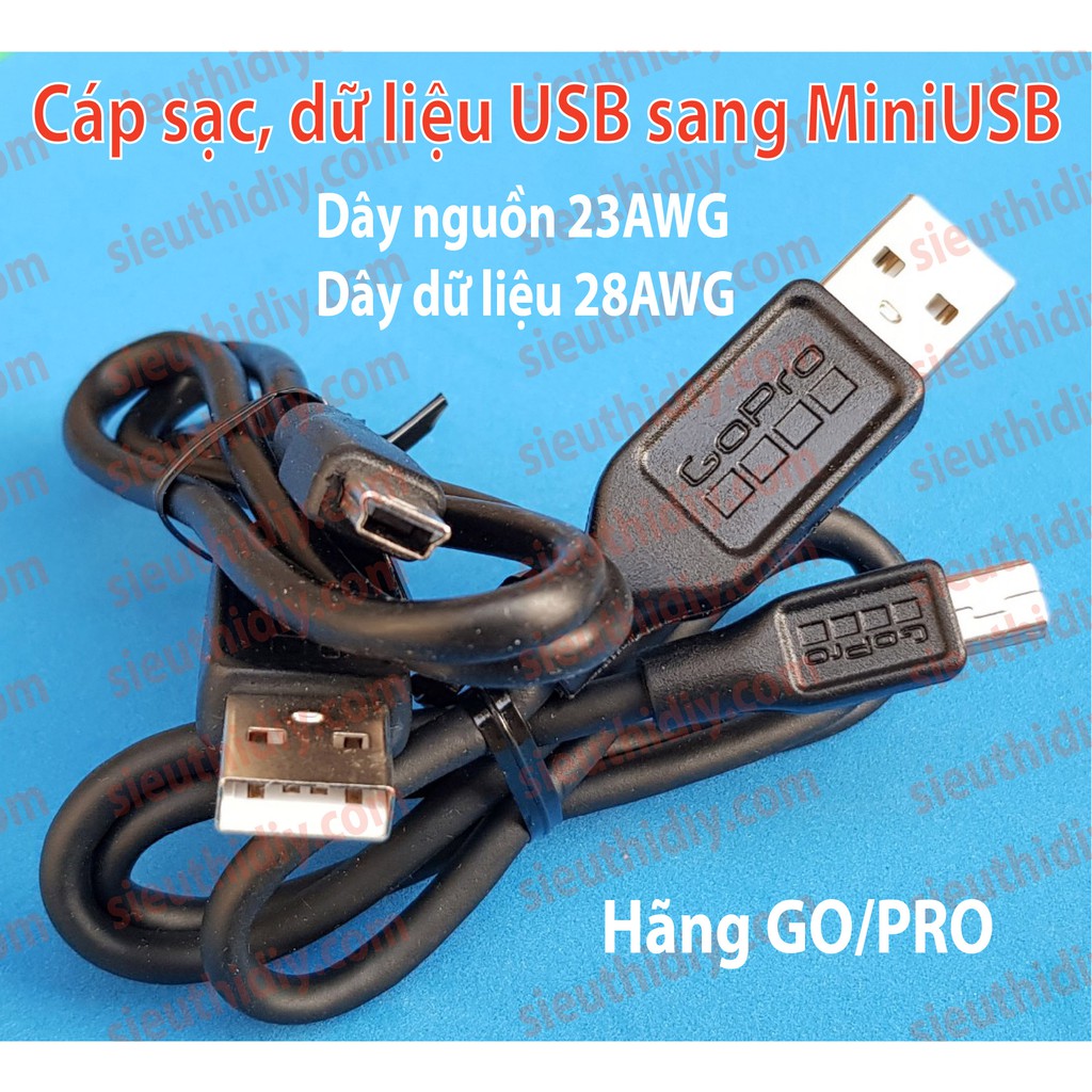 Dây USB ra MiniUSB dùng sạc, chuyển dữ liệu các loại