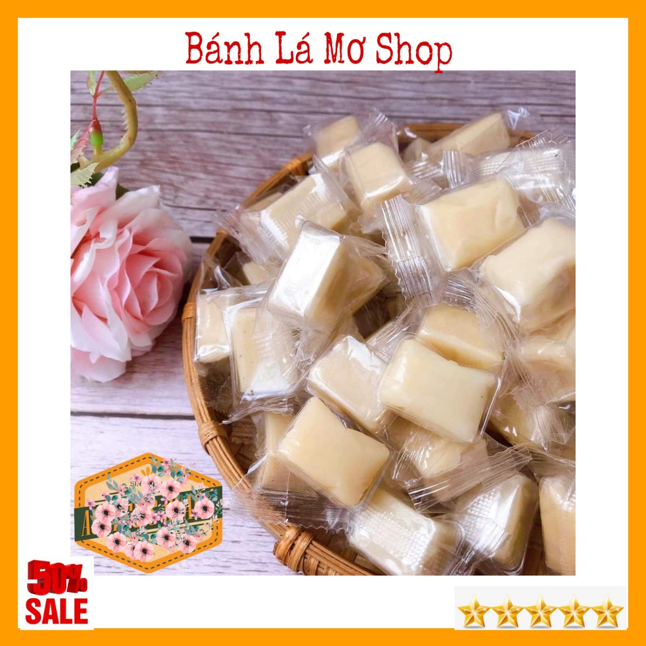 Kẹo dừa sáp truyền thống bến tre- bánh lá mơ shop