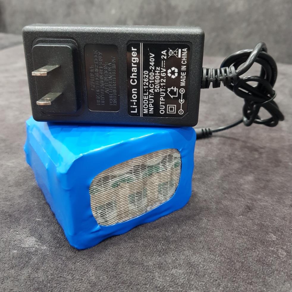 Nsv Pin 12V 10000mah (10AH) kèm sạc cho loa kéo, pin loa bluetooth, pin lưu điện wifi camera
