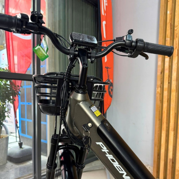 Xe đạp trợ lực điện Phoenix A9 Pro - Pin tháo rời 36V 15Ah - Khóa NFC - Shimano 7 cấp - Màn hình LCD màu