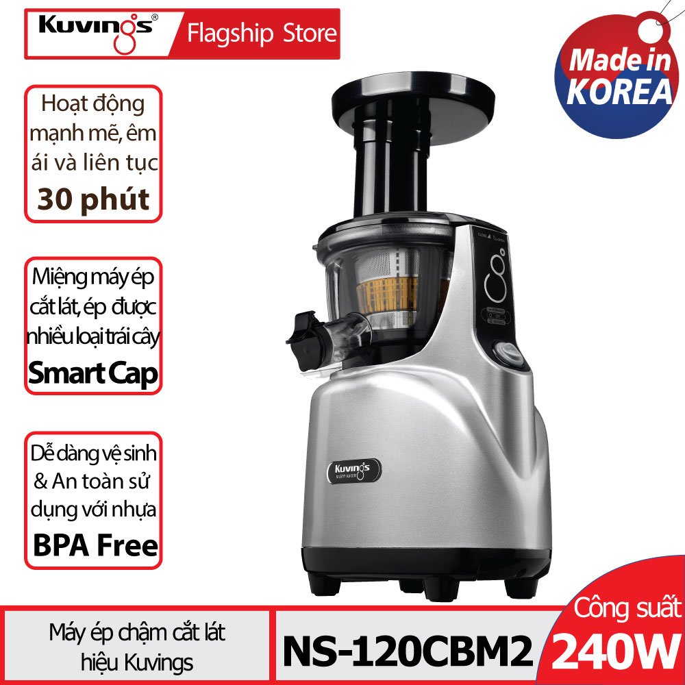[Trả góp 0%]Máy ép trái cây tốc độ chậm Kuvings NS-120CBM2 (400ml) - Màu xám