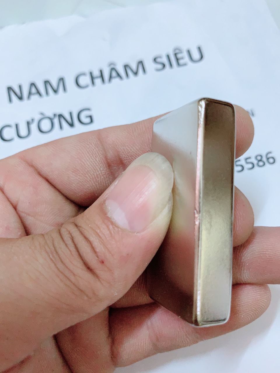 Nam Châm Đất Hiếm 50x25x10mm - Mã N52 Lực Từ Cực Mạnh