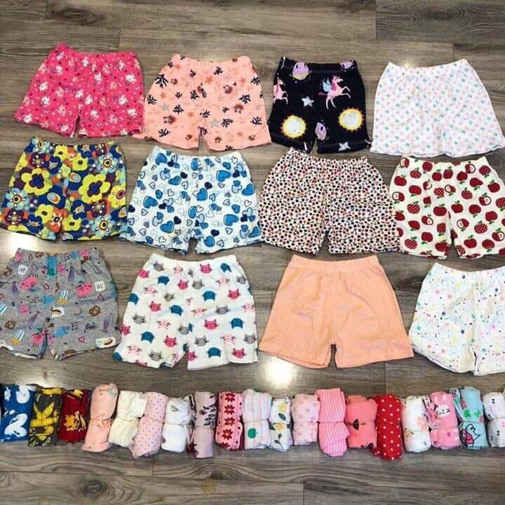 C10 Quần Cho Bé Trai/Gái Từ 3kg Đến 25kg - Quần Đùi Chất Liệu Cotton Thấm Hút Mồ Hôi Siêu Tốt - giao hình ngẫu nhiên theo giới tính - kho hàng tiện ích