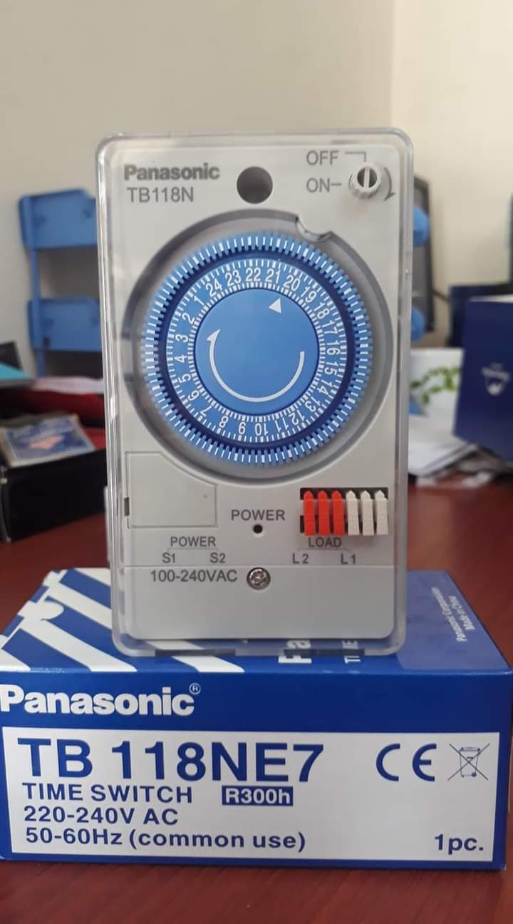 Timer hẹn giờ panasonic tb118n , rơ le thời gian thực - đồng hồ hẹn giờ tb118