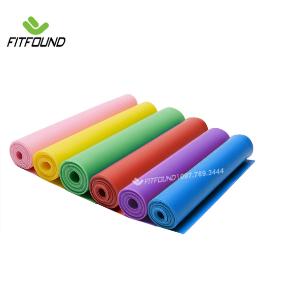 Dây cao su đàn hồi kháng lực bản thun tập gym yoga pilates thể lực 1.5 - 2m Thera band