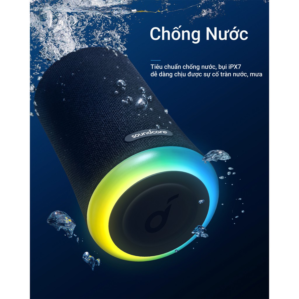 Loa Bluetooth SoundCore Flare Mini 10w  - A3167- LOA CHỐNG NƯỚC ÂM THANH 360