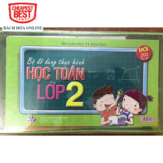 Bộ đồ dùng thực hành học toán lớp 2 Mới 203 chi tiết - Nhật Hoa Minh