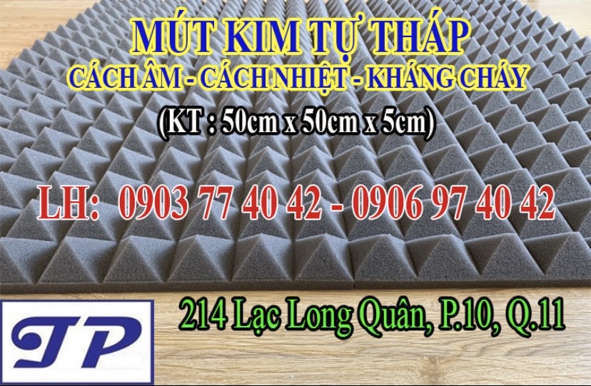 Mút kim tự tháp tiêu âm, cách âm, kháng cháy
