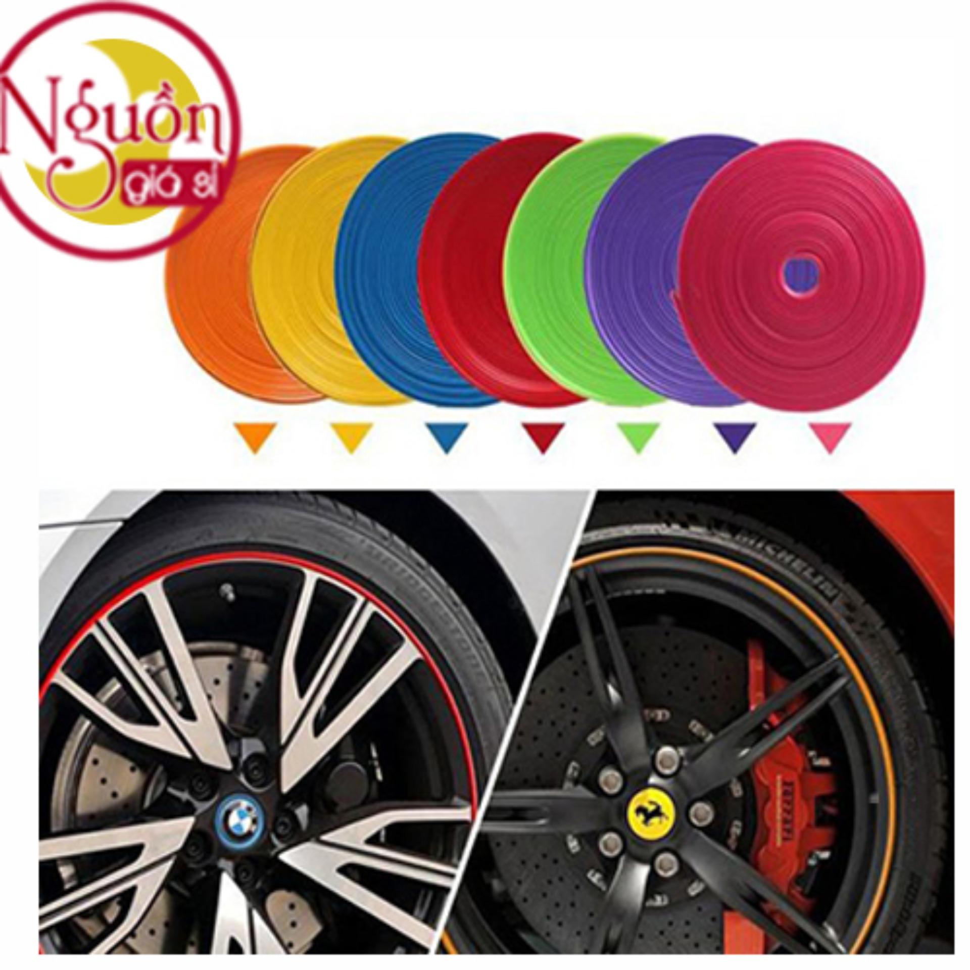 [HCM]Cuộn dây phản quang 5M đổi viền xe và bánh xe ( Có keo dán)