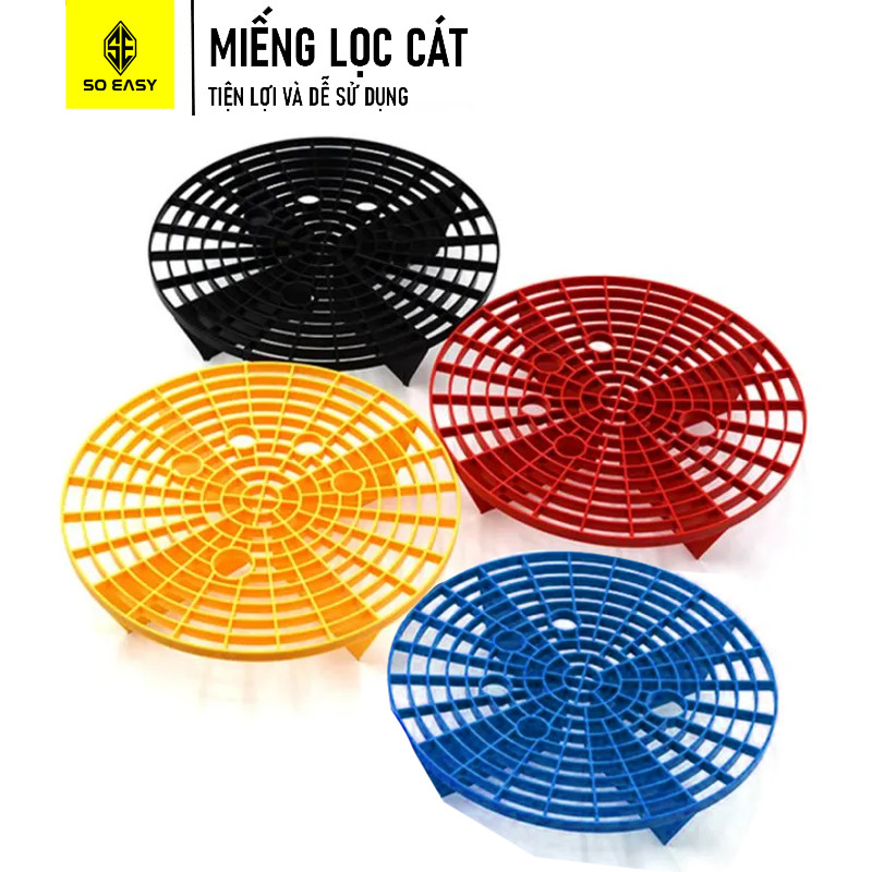 Lưới lọc cát, tấm lọc chắn cát đá đáy xô nước rửa xe ô tô chuyên dụng RX38 , dụng cụ lọc sạn dạng lưới tiện dụng khi rửa xe