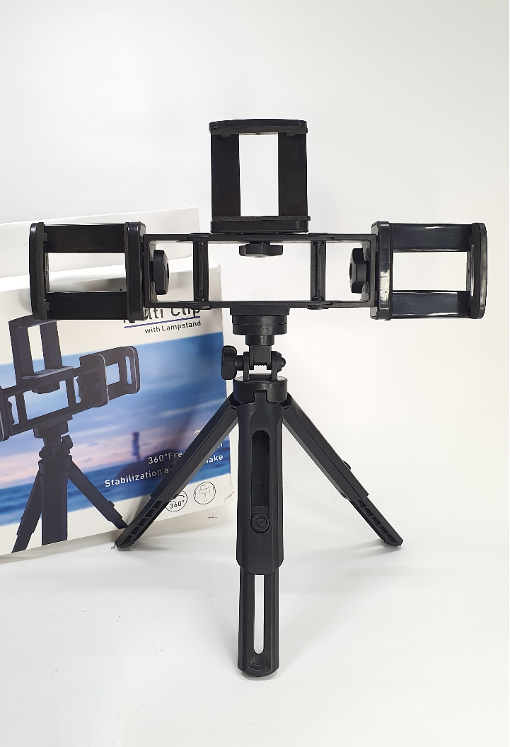 Tripod hỗ trợ chụp ảnh ,3 chân kèm 3 kẹp điện thoại hỗ trợ livestream, tripod mini 3 in 1, gậy chụp hình livestream, gậy chụp hình, giá đỡ điện thoại, kẹp điện thoại