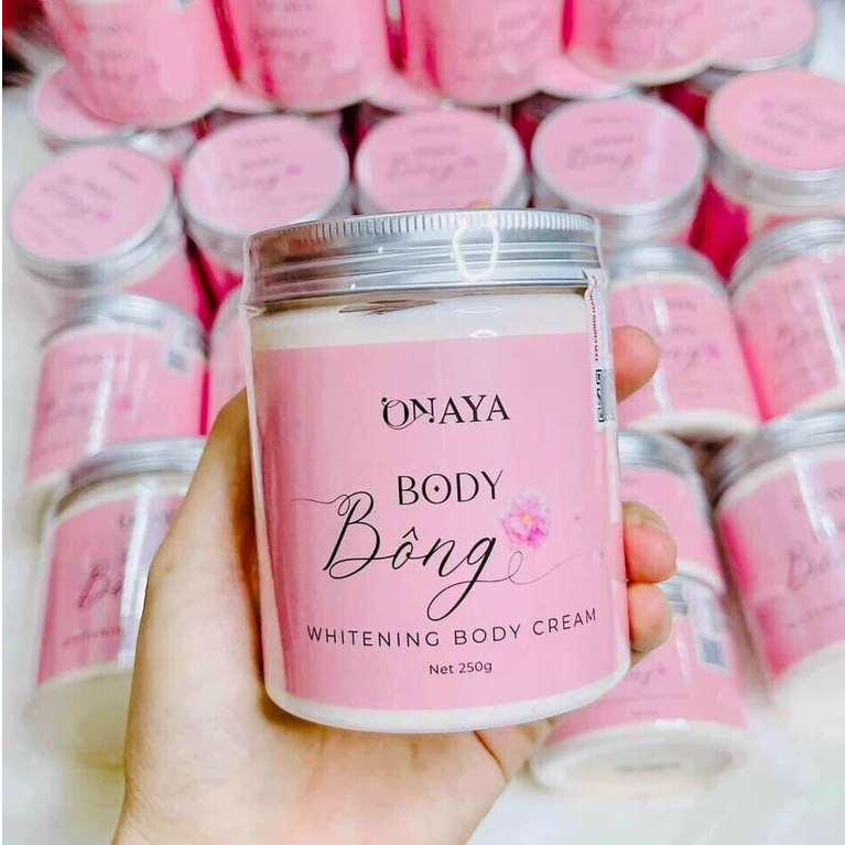 Kem body bông onaya dưỡng trắng da - body milk