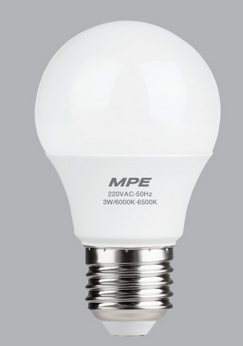 Đèn led bulb 5w mpe - ánh sáng trắng & vàng