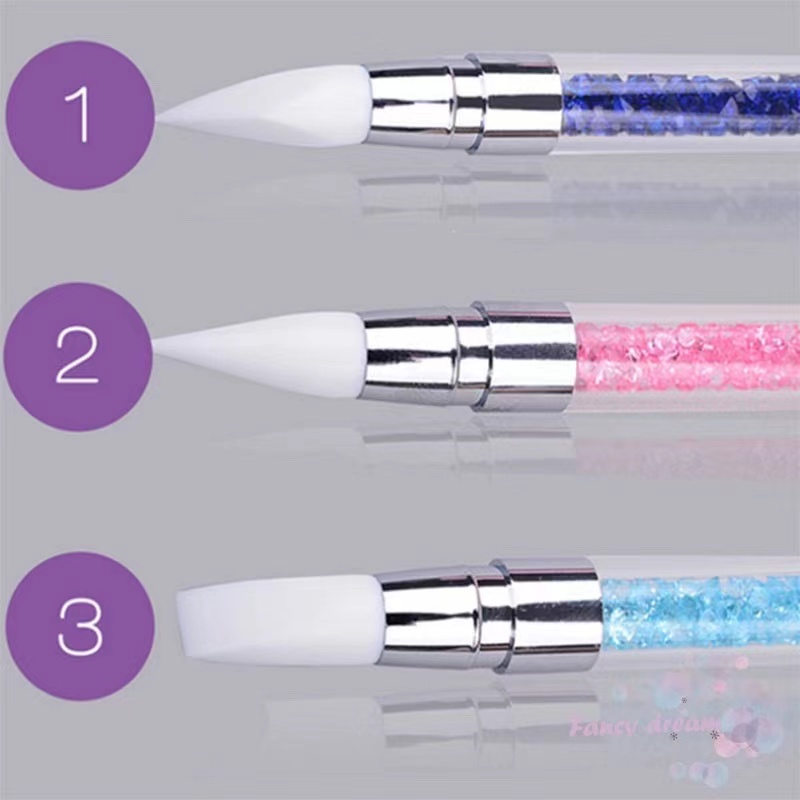 Bộ cọ silicon 2 đầu làm móng NAIL