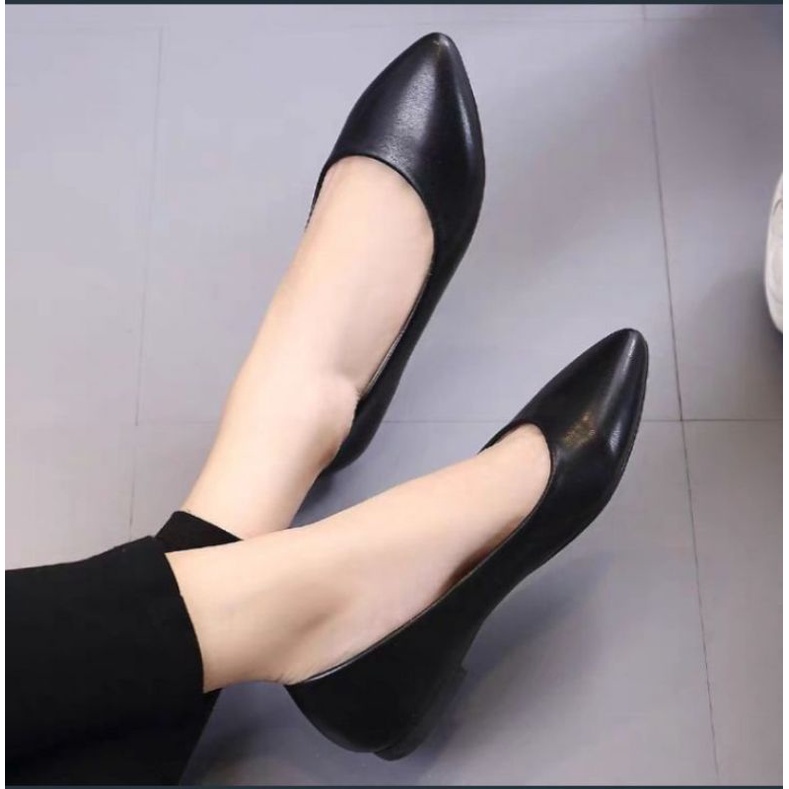 Giày búp bê da trần siêu êm nhẹ ảnh thật