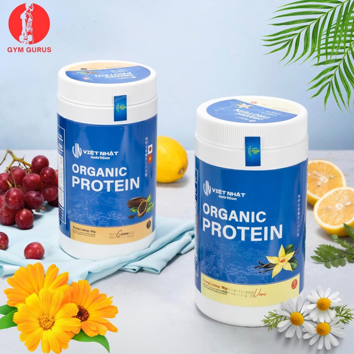 Organic Protein Việt Nhật Protein thực vật giảm cân tăng cơ powder 1Kg
