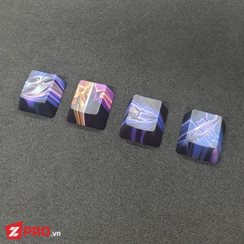 Bộ keycap pbt kỹ năng zed - zed skill