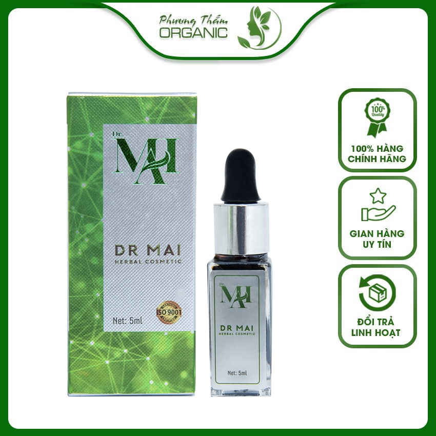 Serum ngừa mụn Dr Mai nguyên chất dành cho da mụn PT09 tinh chất làm khô nhân mụn nhanh chóng, giảm bã nhờn, giảm sưng đỏ - Phương Thắm Organic