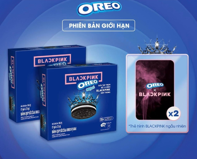 Combo 2 hộp bánh oreo vị vani 303g/ 193g_ phiên bản blackpink