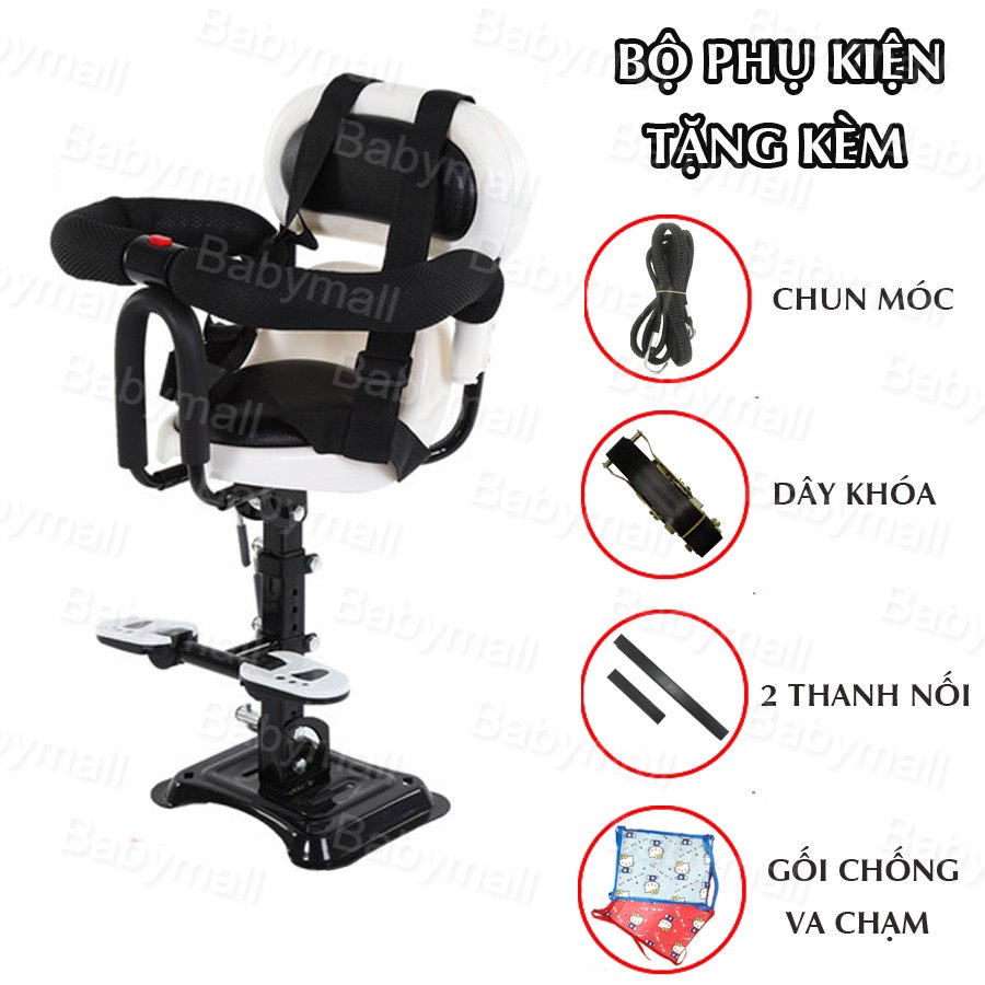 Ghế Ngồi Xe Máy Cho Bé Ngồi Trước Xe Ga, Xe Điện Chở Bé Đi An Toàn Phù Hợp Vision, SH, Lead, Vespa Chống Rung Va Đập - 6
